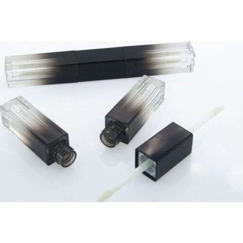 Wholesale 6ML Lipgloss Wand Tubes Gradient Black Pink Lip Gloss Containers Double-End Empty Lip Gloss Tubes Packaging 10/30pcs