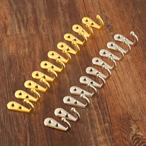 10pcs Door Bedroom Hooks Hanger Hook for Clothes Coat Hat Bag Towel Hanger Bathroom Wall Hook Rack 30*12*22mm
