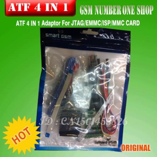 100%original new ATF 4-in-1 JTAG / EMMC / ISP / MMC Card Adaptor + Free Shipping