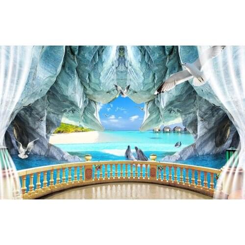 Customize any size 3D Wallpaper Mural Living room Bedroom TV waterproof wallpaper wall mural 3d European modern background
