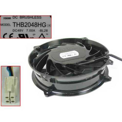 Delta Electronics THB2048HG -BL28 Server Cooling Fan DC 48V 7.00A 200x200x51mm 4-wire