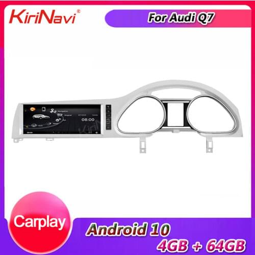 KiriNavi 10.25" Touch Screen Android 9.0 Car Radio Automotivo For Audi Q7 Car Dvd Multimedia Player Auto GPS Stereo 2007-2015