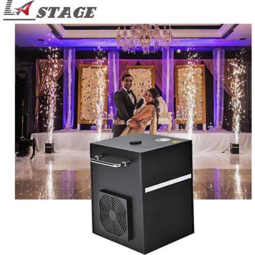 Free Shipping 4pcs/lot 750W Fireworks Machine Cold Pyro Cold Firework Spark Machine Remote DMX Sparkler Fire Sparkly For Wedding