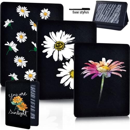 Foldable Leather Pu Stand Cover Case Fit Amazon Kindle 8th/10th Paperwhite 1/2/3/4 Tablet Drop Resistance Protective Case