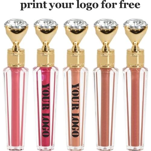 50pcs Matte Lip Gloss Custom Logo Wholesale Private Label Makeup Lipgloss Vendors Diamond Foggy Liquid Lipstick Tube Bulk
