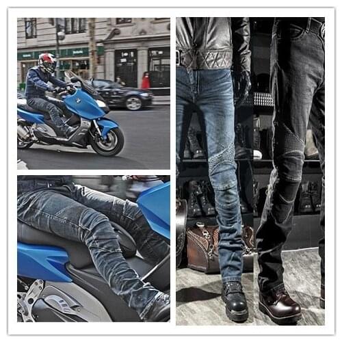 Old cow classic 2020 Europe and the United States motorcycle racing casual straight jeans anti-fall knee pads off-road