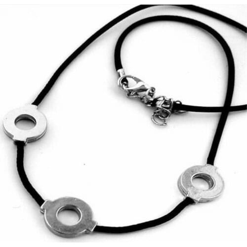 Cool Ninja Anime Uchiha Itachi Necklace Cosplay 3 Loops Necklace For Women Choker Kolye Gift Ethnic Men Jewelry