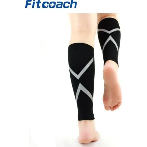 One Pair Calf Compression Sleeve, Footless Socks Shin Splint / Leg Compression Sleeves Calves & Leg Cramps for Runners