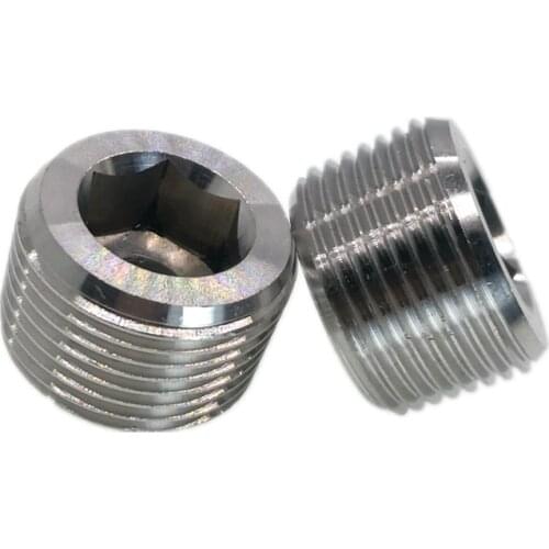 1/8" 1/4" 3/8" 1/2" 3/4" 1" BSP Male Thread 304 Stainless Steel Hex Socket End Cap Plug Pipe Fitting Connector Adapter Coupler