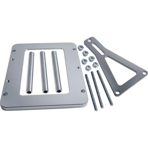 Aluminum Billet Battery Tray Bracket Mount Relocation Box For Optima Trunk Relocation Box Fits most car and truck batteries