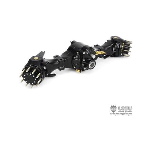 LESU 1/14 Metal Front Axle 7B Differential Lock RC Truck Tractor Tamiya Model TH02046-SMT5