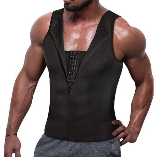 Men Compression Shirt for Body Slimming Tank Top Shaper Tight Undershirt Tummy Control Girdle Abs Abdomen Slim Tank Tops Shapers
