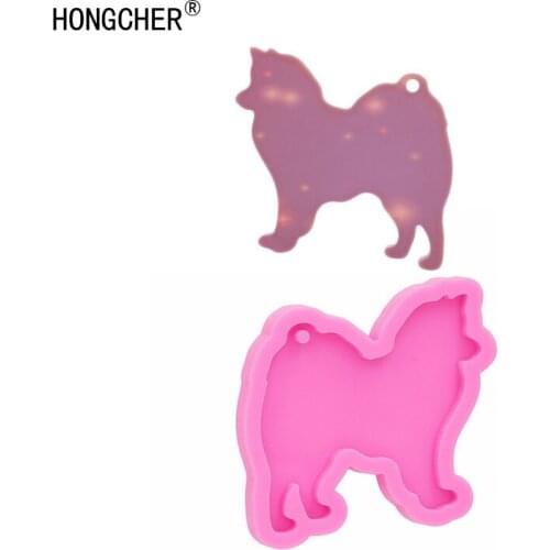 Shiny new dog earring molds animal series DIY handmade pendant epoxy resin fashion jewelry silicone mould chocolate cake baking
