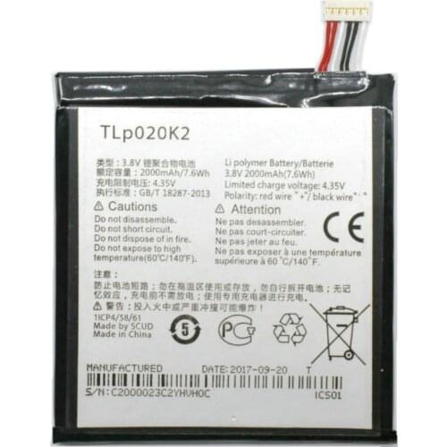 New TLp020K2 battery for Alcatel 6039 One Touch Idol 3 (4.7) TLp020K1 TLp020K2 mobile phone