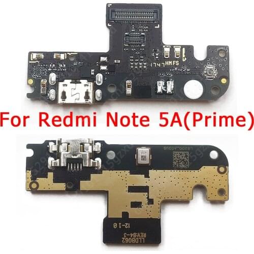 Original Charge Board for Xiaomi Redmi Note 5A Prime Charging Port USB PCB Dock Connector Flex Cable Replacement Spare Parts