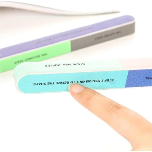 Printing Nail File Sanding Six-Sided Double-Sided Polisher Manicure Tool Care Beauty Tools Nail File Blocks Sponge Buffer