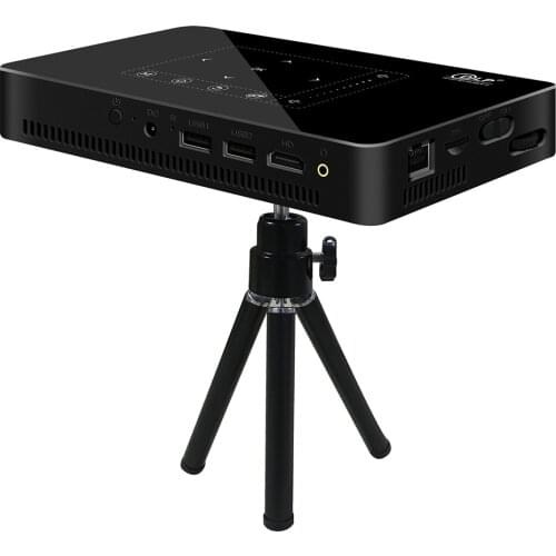 P10 Portable DLP Android 9.0 Mini Projector 100M RJ45 LAN HD IN Beamer 2.4G 5G WiFi BT4.2 Home Cinema 4K LED Video Proyector