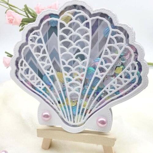 Shell Frame Stencil Metal Cutting Dies Scrapbooking Paper Card Craft Making DIY