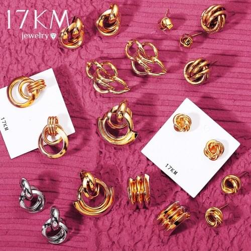 Fashion Gold Stud Earrings 2020 Vintage Knot Earrings For Women Geometric Twisted Love Small Earring Minimalist Jewelry