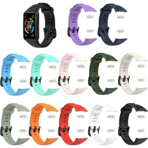 LXAA Silicone Straps Smart Watch Belt Wristband Replacement For -Huawei Honor Band 6