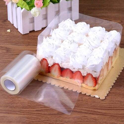 Cake Collar Roll Packaging 10M Mousse Surrounding Edge Wrapping Tape Transparent Clear Kitchen Gadgets Portable
