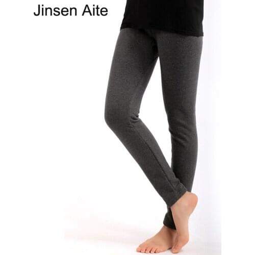 Jinsen Aite Plus Size XXL-5XL New Winter Autumn Winter Leggings Cotton Thick Velvet Warm Casual Womens Legging Trousers JS15
