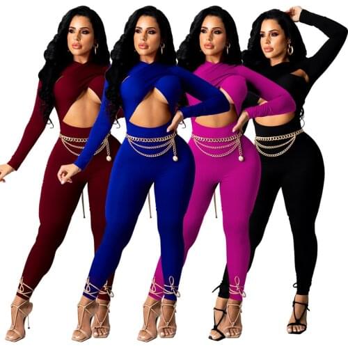 Adogirl Sexy Bandage Women Bodycon Jumpsuit Fitness Sportswear Cut Out Rompers Active Wear Skinny Slim Jumpsuits Overalls