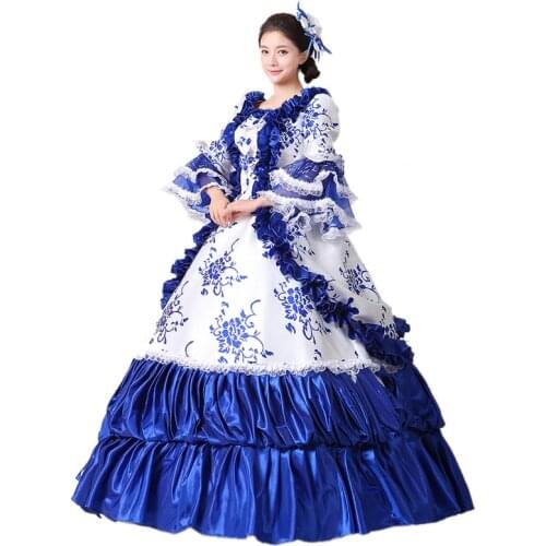 Rococo Baroque Marie Antoinette Ball Dresses 18th century dress Renaissance Historical Period Victorian Dress Gown for Women