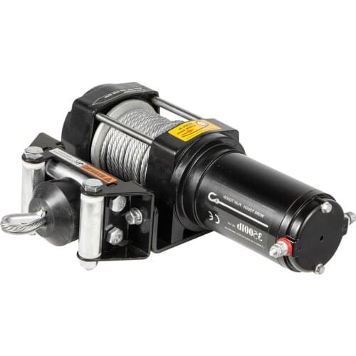 11M stainless steel electric winch, 12V electric truck winch 1588 kg, 1.5 kW electric motor winch cable, 3,500 pound remote cont