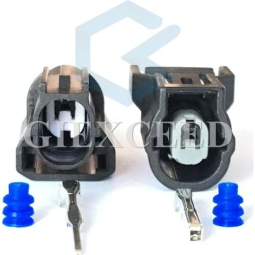 2 Sets 1 Pin 6189-0940 6188-0657 Auto Waterproof Connector Air Pump Generator Socket For Honda Accord Odyssey CRV Fit Civic