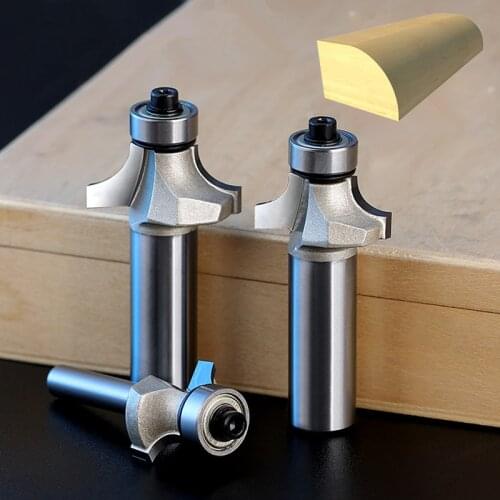 6.35mm&12.7mm -1PCS,free shipping cnc tungsten carbide woodworking router bit,semicircle knife,R Chamfering round milling cutter