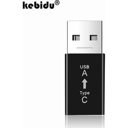 Kebidu USB 3.1 Type C Female to USB 3.0 Male Port Adapter 5Gbps Type-A Connector Data Sync Adapter Connector for Macbook