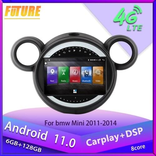 Android 11.0 For BMW Mini Cooper 2006-2013 Android Car Radio Stereo Multimedia Player GPS Navigation Touch Screen DVD Head Unit