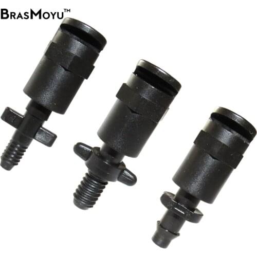 BRASMOYU 20PCS 180 Degrees Refraction Nozzle Sprinklers with 3/5mm 4/7mm Screw Barb Connectors Refractive Spray Head Nozzle