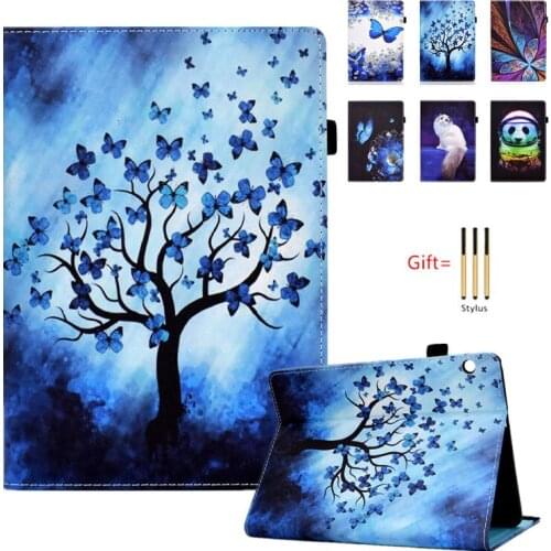 Tablet case for Huawei MatePad T10 9.7"T10S 10.1"2020 cover for MediaPad T3 10 9.6"/T5 10 Wallet stand christmas gift shell +pen