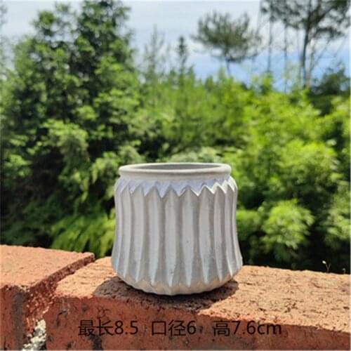 Cement Plant Vase Mould Handmade Silicone Flower Pot Concrete Planter Molds