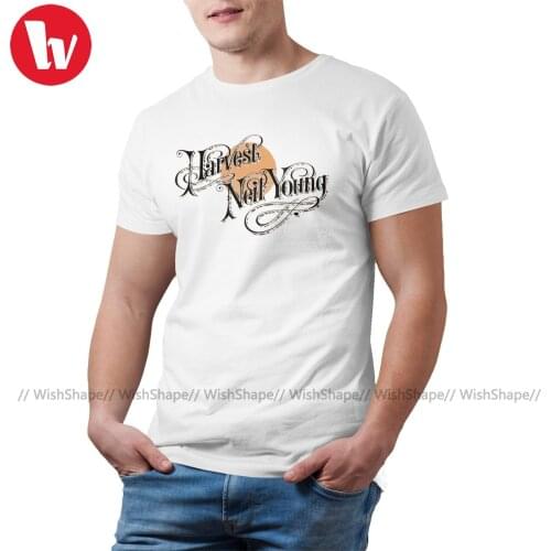 Neil Young Tshirt Funny 100 Cotton Short Sleeves T Shirt Printed Basic T-Shirt Mens Plus size