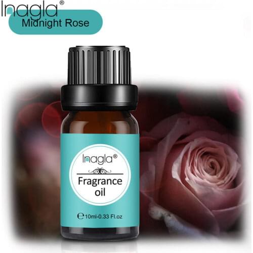 Inagla Midnight Rose Fragrance Essential Oils 10ml Pure Plant Fruit Oil For Aromatic Aromatherapy Diffusers Summer Rose Oil