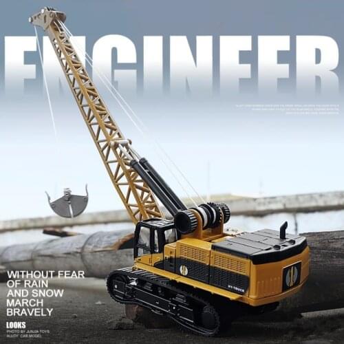 Hot sale 1:50 crawler crane alloy toy,engineering crane childrens toy model,free shipping