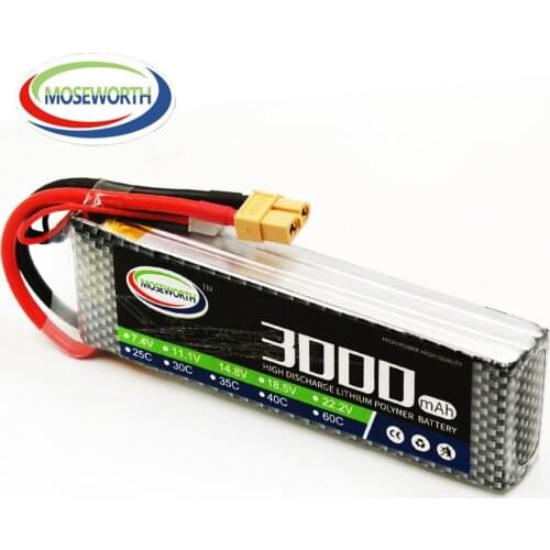 Lipo Battery 11.1V 3S 3000mAh 25C For RC Drone Quadcopter Helicopter Airplane Car Aircraft Remote Control Toys Lithium Battery