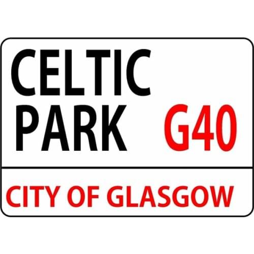 CELTIC PARK London Street Road Style METAL SIGN Scottish Football Gift Plaque Metal Painting 20x30cm Poster Metal Tin Sign 2021