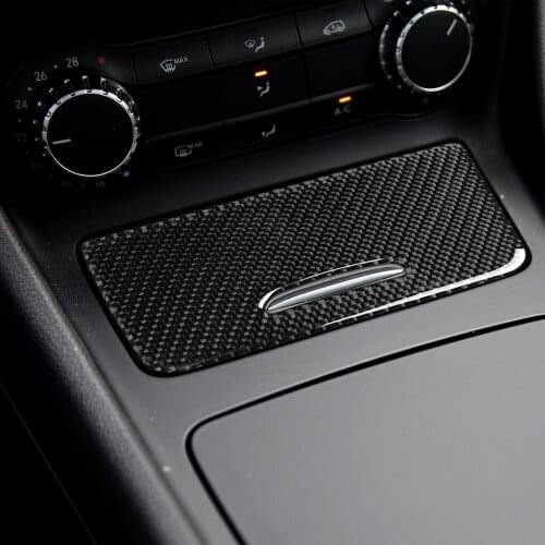 Center Control Cigarette Lighter Panel Trim Cover Sticker for Mercedes Benz A Class CLA GLA Car Accessories Interior Decoration