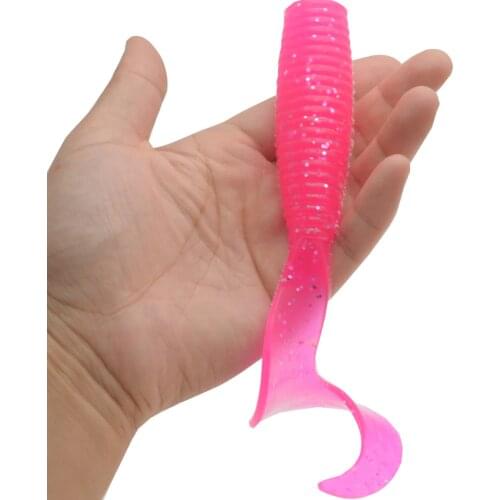 Ocean Boat Fishing Rock Beach Soft Bait Artificial Lures Big Worm Single Tail Grub Trolling 50g Lure 1 Piece Sale