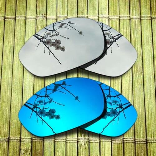 Polarized Replacement Lense For-Oakley Straight Jacket 2007 Sunglasses Frame - Chrome & Blue Combine Options