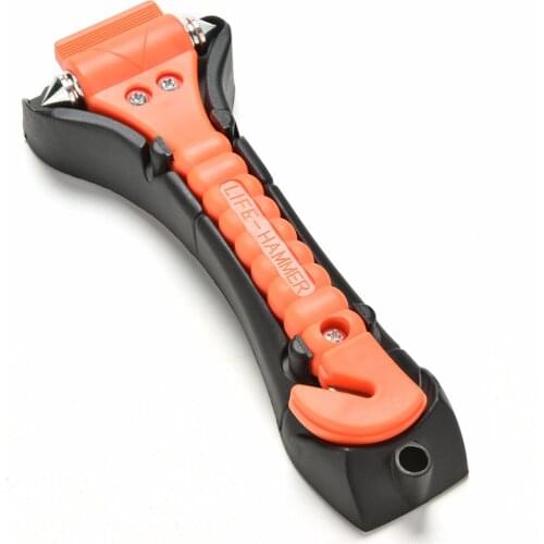 Portable 1PCS Survival Safety Hammer Camping Driving Car Seat Belt Cutter Emergency Escape Hammer to Break Window Glass