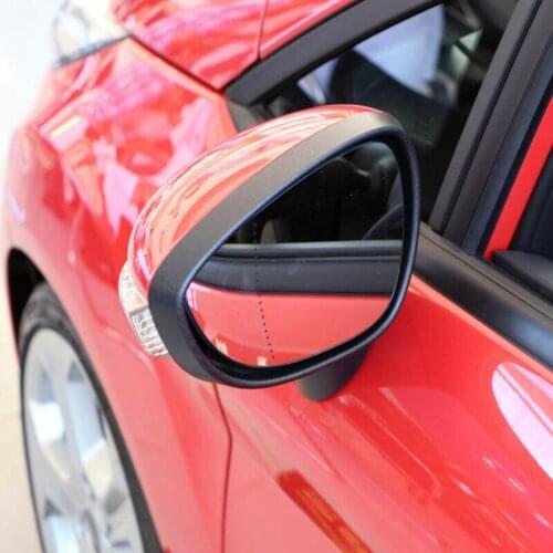 Car Left Side Door Wind Rearview Mirror Cover Frame for Ford Fiesta MK7 2009-2017