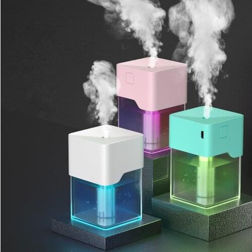 220ML Air Humidifier Fan Aroma Essential Oil Diffuser USB Plug with LED Night Lamp Mini for Home Spa Car Mist Spray Aromatherapy