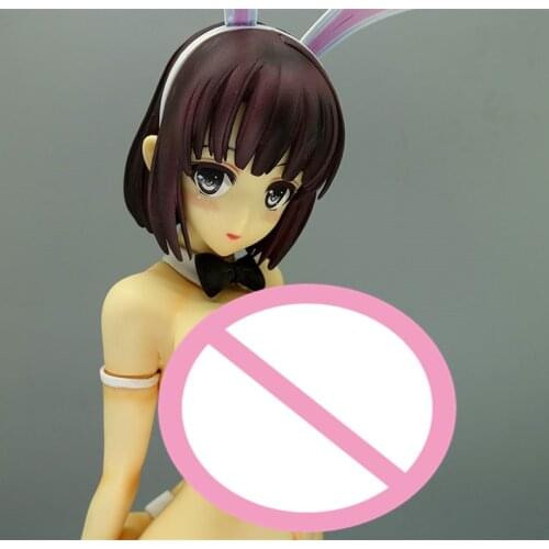 Saenai Heroine no Sodatekata - Katou Megumi bunny Ver.1/4 naked anime figures resin figure girl