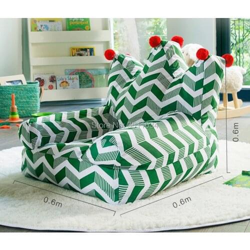 Green color Lovely Sofa Bean Bag lazy sofa Comfortable Living room leisure Bean bag sofa Students/Kids tatami chair Disassembly