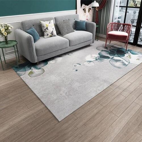 Modern Simple Carpet Living Room Retro Flower Bedside Mat Nordic Style Bedroom Rugs Table Coffee Floor Blanket Door Dywan Mats